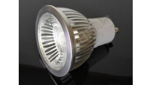 Ampoule LED GU10 - 5W - Corps Aluminium - Blanc chaud