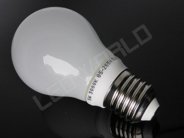 Ampoule led E27 grande sphère - 5W - Blanc chaud