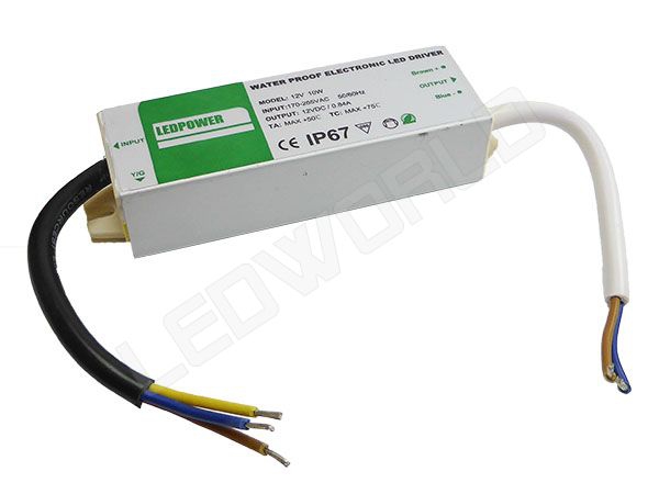 Alimentation Transformateur Convertisseur Led Etanche 10w 12V IP67