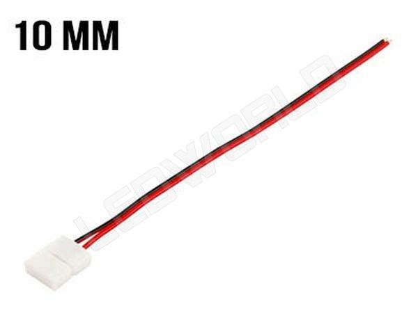 Cable de connexion précablé ruban led unicolore 10mm | Connecteurs