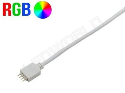 Connecteur à clipser 2 sorties pour ruban led rgb 