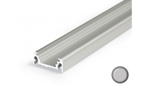 Profilé aluminium Plat 1m pour ruban Led - Pose saillie - Couleur Alu-208 TEST