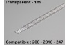 Diffuseur pour profilé aluminium 208-247-2016 - Transparent - 1m