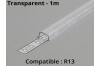 Diffuseur pour profilé aluminium R13 transparent - 1m