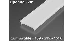 Diffuseur pour profilé aluminium 169-219-1616 - Opaque - 2m