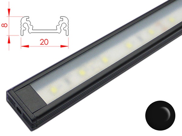 Prolight Pan éclairage sous meuble réglette LED avec détecteur 12W 820lm  blanc