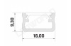 Réglette LED plan de travail cuisine - plate 169 - Aluminium