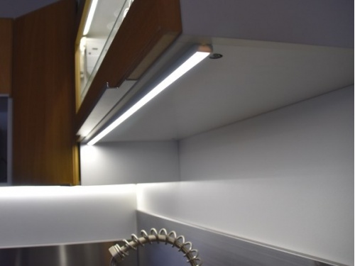 Réglette LED 220V barre lumineuse éclairage élément cuisine blanc