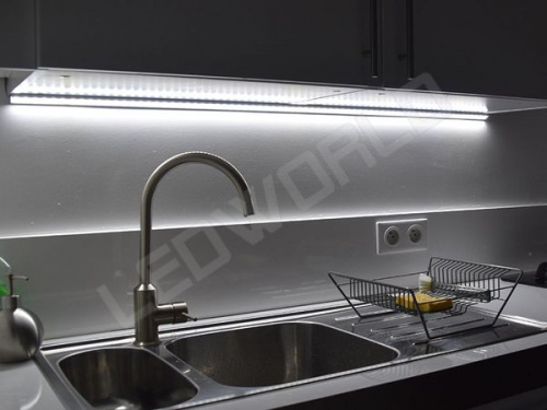 Réglette LED Encastrable - 24x7mm - Aluminium + Alimentation 12V