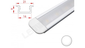 Réglette LED Encastrable - 21x9mm - Blanche + Alimentation 12V