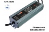 Alimentation Transformateur Etanche IP67 200 Watts 12V