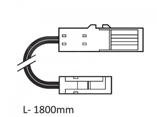 Câble rallonge Ruban Led 2x0.35mm² Lg 1.80m Prise mâle/femelle