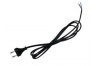 Cable d'alimentation prise mâle 220V 2x0.75mm² Lg 4m