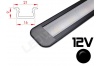 Réglette LED Encastrable 21x9mm Couleur Alu Camping Car/Utilitaire 12V