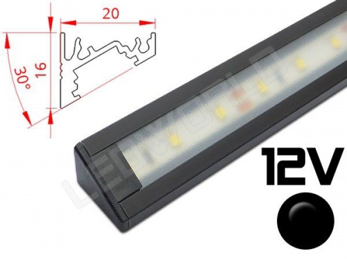 Réglette 12 LEDs 12V + interrupteur