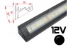 Réglette LED inclinée 30° 20x16mm Couleur Alu Camping Car/Utilitaire 12V