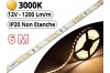 Ruban Led Pro Blanc Chaud 3000K -6 mètres-IP20