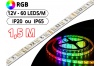 Ruban Led RGB Pro - 1,5 Mètre IP20-IP65 12V - 60L/M