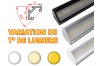 Réglette LED Inclinée 45° 16x16mm-Changement Température (CCT) + Alimentation 12V