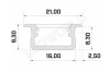 Réglette LED Encastrable 21x9mm-Changement Température (CCT) + Alimentation 12V