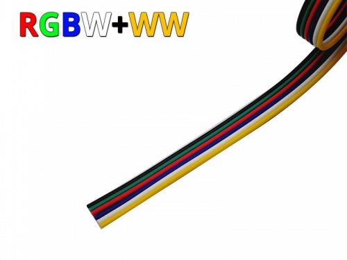 Câble électrique plat RGBW+WW - RGB CCT