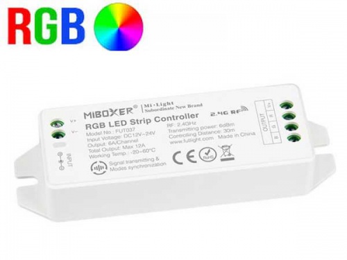 Contrôleur RGB Radio Fréquence 12-24v - 2.4 Ghz - Multizones