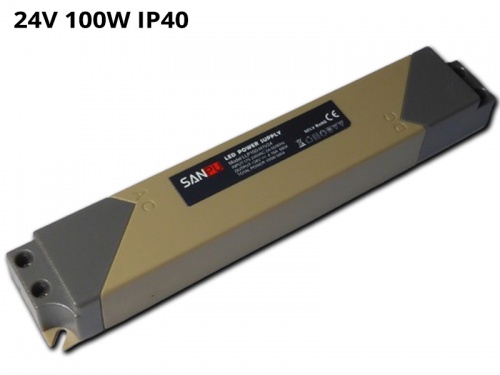 Alimentation Transformateur Convertisseur Ruban Led 100 Watts 24V IP¨40 