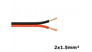 Câble électrique plat pour ruban LED - 2x1.5mm²