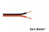 Câble électrique plat pour ruban LED 2x1.5mm²