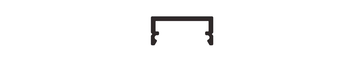 Profilé Aluminium Plat/Saillie